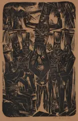 Koloman Sokol, JÁNOŠÍK, OKOLO 1920, Linorez na papieri