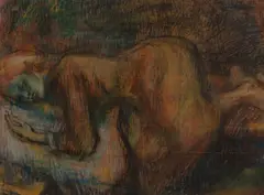 Vincent Hložník, SPIACA VIERKA, OKOLO 1942 – 1943, Pastel na papieri