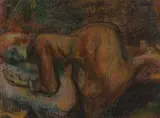 Vincent Hložník, SPIACA VIERKA, OKOLO 1942 – 1943, Pastel na papieri