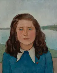 Imro Weiner-Kráľ, MLADÉ DIEVČA, 1942, Olej na plátne, dublované