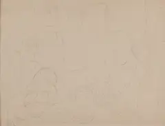 Mikuláš Galanda, CHUDOBNÝ OBED, 1930, Ceruza na papieri
