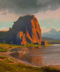 DEVÍN by Jindřich Tomec, 1926, Olej na hrubom kartóne, sold Dec 2025