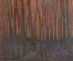 Halász-hradil Elemér, ŽENA S RAŽDÍM, OKOLO 1910, Olej na plátne