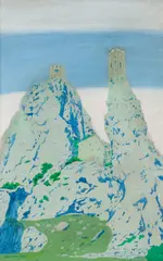 Július Koller, DEVÍN II, 1967, Kombinácia maliarskych techník na sololite