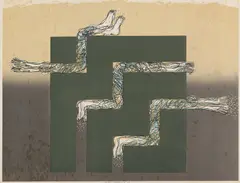 Jozef Jankovič, NÁVRH NA PAMÄTNÍK V SOULE, 1989, Serigrafia na papieri, 16/40