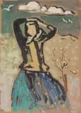 Miloš Alexander Bazovský, JARNÉ TÚHY, 1937, Gvaš, tuš na papieri