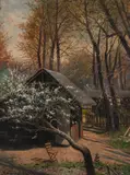Eduard Majsch, V ZÁHRADE, 1904, Olej na kartóne