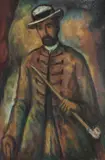 Janko Alexy, JANKO KRÁĽ, 1946, Suchý pastel na papieri