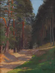 Ľudovít Csordák, CESTA LESOM, 1894, Olej na plátne