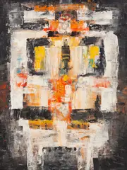Marián Čunderlík, POSTAVA (KOMPOZÍCIA), 1958, Olej na sololite