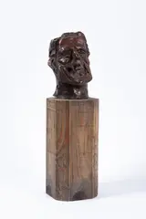 Juraj Meliš, IDEA, 1983, Bronz, drevený podstavec