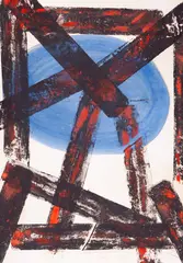 Juraj Bartusz, IRACIONALIS KONSTRUKCIÓ I, 1997, Olej, akryl na papieri