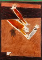 Jozef Jankovič, PREKLÁPANIE, 1998, Kombinovaná technika na sololite