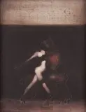 Vladimír Kompánek, TUROŇ (NÁSILIE I), 1983, Olej na sololite