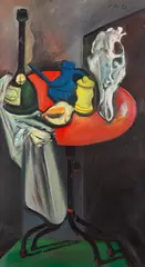 VANITAS by Vincent Hložník, 1983, Olej na plátne, sold Nov 2024