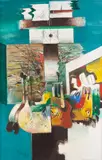 Ferdinand Hložník, NA BOJISKU, 1994, Olej na kartóne
