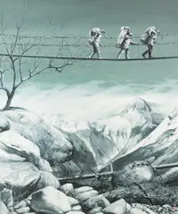 Róbert Bielik, HAVAROVANÉ LIETADLÁ II, 2013, Olej na plátne