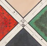 Alojz Klimo, KRIŽOVATKA, 1966, Tempera na papieri, kašírované na sololite