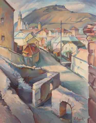 Géza Angyal, KREMNICA, OKOLO 1930, Olej na plátne