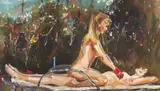 Katarína Janečková-walshe, HAPPY END, 2014, Akryl na plátne