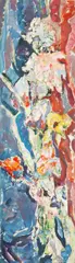 Kvety by Lea Mrázová, okolo 1956 – 1957, Olej na sololite, sold Jun 2024