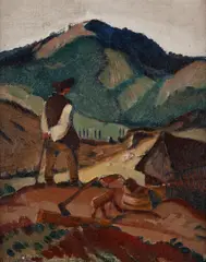 Martin Benka, Bača, okolo 1935 – 1938, Olej na plátne, dublované na kartóne