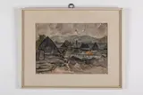 Imro Weiner-Kráľ, Papradno, 1965, Akvarel na papieri