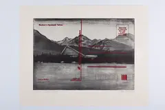 Július Koller, Pozdrav z Vysokých Tatier, 1981, Kombinácia techník na papieri
