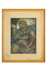 Janko Alexy, Slovenská madona, Okolo 1960, Pastel na kartóne