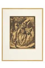 Koloman Sokol, Traja králi, 1933, Drevoryt na papieri