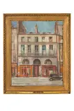 Max Schurmann, 18 Rue Bonaparte Paris, 1937, Olej na dreve