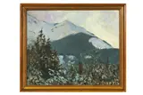 Karl Sovanka, Pokojná zimná krajina, okolo 1935, Olej na plátne