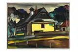 Viliam Ruttkay-Nedecký, Sedliacky dom, okolo 1950, Olej na plátne