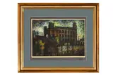 Janko Alexy, Bratislavský hrad, okolo 1960, Pastel na papieri