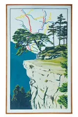 Július Koller, Slovenský Raj, 1980, Olej, tempera na plátne