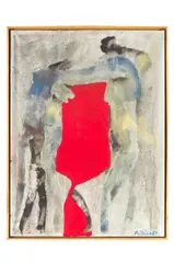 Milan Paštéka, Spojenie, 1989, Olej na plátne