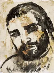 Andrej Dúbravský, Zo série Dads vs. Sons VII, 2010, Akryl, tuš, lodný lak, glitre na papier