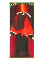 Milan Laluha, Päť chlapov, 1969, Olej na vrecovine