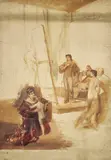 Max Schurmann, Stretnutie s múzami (v ateliéri), pred 1910, Olej na plátne