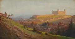 Vojtech Marx, Pohľad na Prešporok, okolo 1930, Olej na dreve