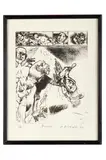 Vincent Hložník, Diváci, 1982, Lept, suchá ihla na papieri. 1/8