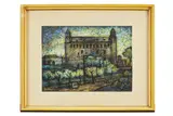 Janko Alexy, Hrad, 1960, Pastel na papieri
