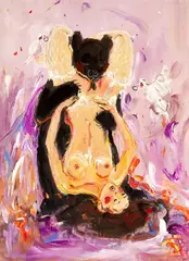 Katarína Janečková, Just Married, 2016, Akryl na plátne