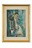 Janko Alexy, Pred zrkadlom, 1944, Pastel na papieri