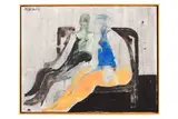 Milan Paštéka, Sediaci, 1987, Olej na plátne