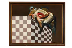 Rudolf Krivoš, Mŕtvy vták, 1966, Olej na plátne