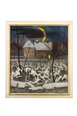 Tichý večer by Imro Weiner-Kráľ, 1978, Olej na plátne, sold Nov 2022
