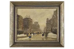 Antal Berkes, Budapešť, Okolo 1920, Olej na plátne
