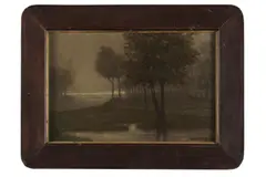Stromy pri jazere by Eugen Szepesi-Kuszka, Okolo 1906, Olej na plátne, sold Jun 2022