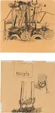 Philip Guston, Untitled (double-sided drawing), 1970, ink on paper, double-sided